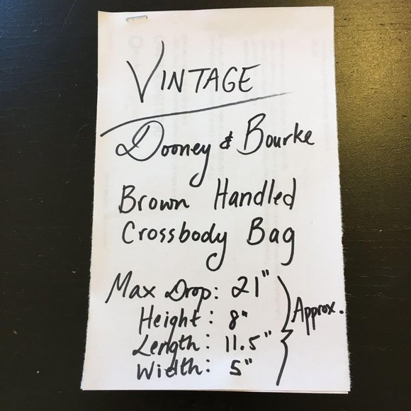VINTAGE Dooney & Bourke British Tan Satchel Bag - Picture 12 of 12